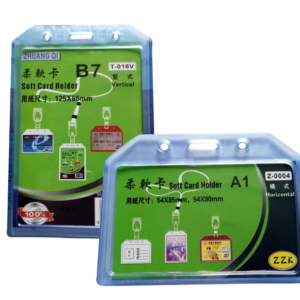 Z-0004 -ID Card Holder-Rubber Pouch